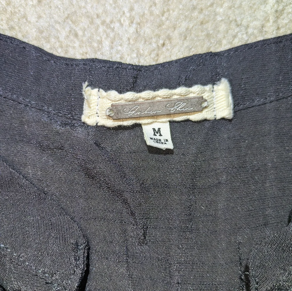 Black Ruffle Top - Picture 9 of 11